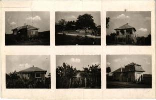 1938 Erdőváros (Erdőkertes), nyaralók, hátoldalán aláírásokkal. Rákóczi Istvánné kiadása (vágott / cut)