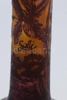 Gallé jelzéssel asztali lámpa szereléke cserélendő, m: 40 cm