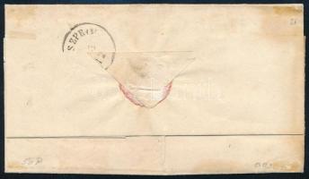 3kr MP III. with large margin on cover with full content "DEVECSER" - Veszprim 3kr MP III....