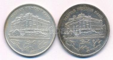 1992-1993. 200Ft "MNB" Ag (2xklf) T:XF patina, karc Adamo F13