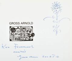 Gross Arnold. A művész, Gross Arnold (1929-2015) rajzos DEDIKÁCIÓJÁVAL! Dr. Kovrig Nagy Ádám bevezető tanulmányával. Szeged, 2008, Gross Arnold és a Medence Csoport Bt., 111+1 p. Gross Arnold műveinek reprodukcióival nagyon gazdagon illusztrált. Kiadói kartonált papírkötésben, jó állapotban.