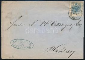 9kr MP III on cover to Hamburg "ÖDENBURG", 9kr MP III külföldire küldött levélen. Ritka külföldi küldemény! "ÖDENBURG" - "HAMBURG"