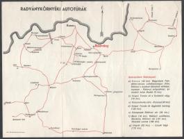 cca 1939 Radvány (Felvidék), Kastély szálló képes ismertető prospektusa, kihajtva: 22x49 cm + Radván...