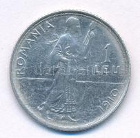 Románia 1910. 1L Ag "I. Károly" T:VF,F 
Romania 1910. 1 Leu Ag "Carol I" C:VF,F...