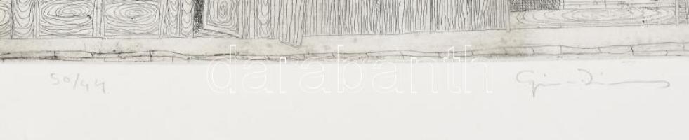 Azonosítatlan jelzéssel: Paris. Rézkarc, papír, jelzett, sorszámozott 50/44 32x42 cm