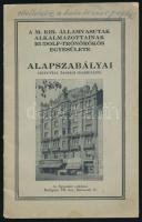 1937 A M. Kir. Államvasutak Alkalmazottainak Rudolf-Trónörökös Egyesülete alapszabályai, 31p