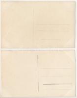 1916-1917 Gulianca - 2 db RÉGI fotós képeslap: a falu és a ma már nem álló templom télen, a templom ...