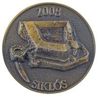 2008. "Siklós / Baranyai Éremgyűjtők" kétoldalas bronz emlékérem (59mm) T:UNC