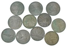 Szovjetunió 1965-1987. 1R Cu-Ni (11xklf forgalmi emlékérme), közte 1977. 1R Cu-Ni "A forradalom 60. évfordulója" + 1978. 1R Cu-Ni "Kreml" (hibás óra változat, 4 helyett 6! (IV helyett VI) Y#153.2) + 1981. 1R Cu-Ni "Gagarin" T:AU-VF Soviet Union 1965-1987. 1 Ruble Cu-Ni (11xdiff circulating commemorative coins), within 1977. 1 Ruble Cu-Ni "60th anniversary of the revolution" + 1978. 1 Ruble Cu-Ni "Kreml - error on the clock, 6 instead of 4 (VI instead of IV) Y#153.2) + 1981. 1 Ruble Cu-Ni "Gagarin" C:AU-VF