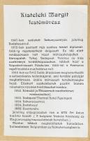 Kisteleki Margit (1947-): Virágok. Akvarell, selyem, jelezve balra lent. Dekoratív, üvegezett fakere...