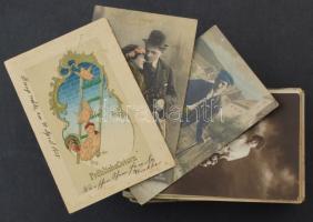 Kb. 130 db RÉGI motívum képeslap, vegyes minőségben / 130 pre-1945 motive postcards in mixed quality