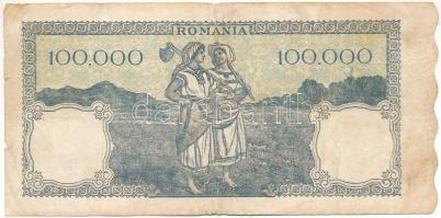 Románia 1946. október 21. 100.000L T:F Romania 1946. October 21st 100.000 Lei C:F Krause P#58