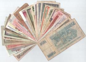 29db-os vegyes külföldi bankjegy tétel T:XF-F közte szép, erős papír, szakadt, folt, pici anyaghiány...