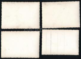 1944. szept. 13. Diósgyőr bombázása a szövetséges légierő által, 4 db fotó, 6x9 cm