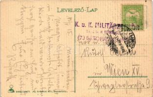 1915 Nagymihály, Michalovce; Gróf Sztáray féle mauzóleum. Ifj. Grünfeld Mór kiadása / mausoleum (EK)