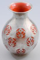 Friedrich Spahr (1900-1945): Porcelán váza ezüst (Ag) díszborítással, jelzett, m: 16 cm /// Friedric...