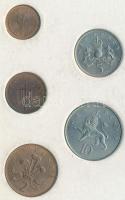 Nagy-Britannia 1968-1971. 1/2p-10p (5xklf) "Nagy-Britannia első decimális érméi" forgalmi ...