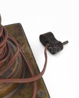 Bronz asztali lámpa test, m: 41 cm