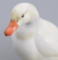 Meisseni kacsa. Kézzel festett, jelzett, hibátlan 14 cm