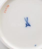 Meisseni kínai mintás mokkás csésze, aljjal. Kézzel festett, jelzett, hibátlan