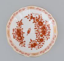 Meisseni Waldstein mintás mokkás csésze, aljjal, díszdobozban. Kézzel festett, jelzett, hibátlan