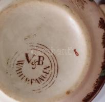 Villeroy &amp; Boch mokkás csésze. Kézzel festett, jelzett, minimális kopással