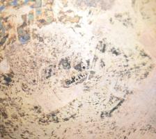 Mokkás készlet. Alpakka, XIX. sz. vége, Jelzett, gravírozott, Kanna: 24 cm