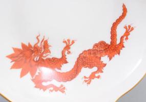 Meisseni sárkányos mintájú teás csésze. aljjal, Kézzel festett, jelzett, hibátlan