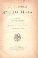 Csiky Gergely:  Görög-római mythologia. Összeállította Csiky Gergely. A szöveg közé nyomott képekkel. Budapest, 1902. Franklin-Társulat Magyar Irodalmi Intézet és Könyvnyomda. 240 p. Csiky Gergely (1842-1891) drámaíró. A papnövendéknek tanult gimnáziumi tanár korán bekapcsolódott az irodalmi életbe, első drámája még az ógörög mitológia tárgyából merít, fényes színházi sikerét azonban az újdonságnak számító, a jelenkorból merítő társadalmi drámájával aratta, melyet 1880-ban mutatott be a Nemzeti Színház, Proletárok címmel. Az 1880-as években számos vígjátékával és színművével bővítette a Nemzeti Színház repertoárját. Színi növendékek számára írt, gazdagon illusztrált mitológiai kézikönyve egyben arról is tanúskodik, hogy a korabeli színészképzésnek akkoriban komoly klasszika-filológiai követelményei is voltak. A munka első kiadása 1885-ben jelent meg, példányunk a harmadik, változatlan kiadásból való. Aranyozott gerincű korabeli egészvászon kötésben. Jó példány.