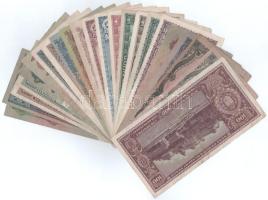 23db-os Pengő bankjegytétel T:F,VG közte erős papír