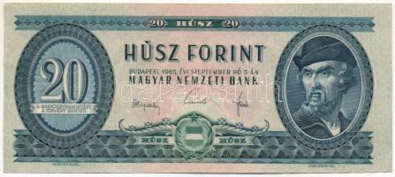 1965. 20Ft "C 360 096156" T:F szép papír Adamo F14