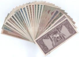 1930-1946. 10P-1.000.000BP (26db) T:XF-F közte több erős vagy szép papír