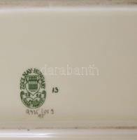 Zsolnay búzavirág mintás süteményes készlet. Kézzel festett, jelzett, hibátlan, teljes, h: 44,5 cm, ...