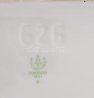 3 darab magyar porcelán bonbonier, közte szecessziós Zsolnay, h: 14 cm alatt