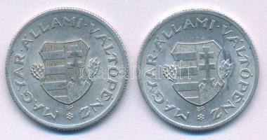 1946. 1Ft Al (2x) "Kossuth-címer" T:VF
Adamo F6