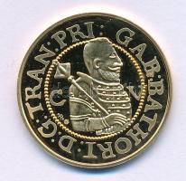 DN "Magyar aranypénzek utánveretben - Báthory Gábor dukát 1610" aranyozott Ag emlékérem ka...