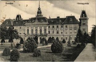 1914 Zombor, Sombor; Vármegyeháza. Kaufmann Emil kiadása / county hall (EK)