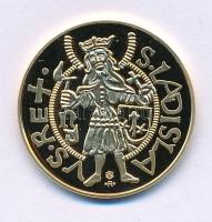 DN "Magyar aranypénzek utánveretben - II. Ulászló aranyforint" aranyozott Ag emlékérem kap...