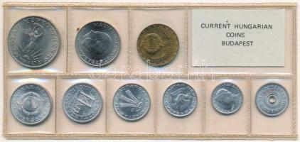 1981. 2f-10Ft (9xklf) érmés forgalmi sor fóliatokban, benne "FAO" 10Ft T:UNC Adamo FO14