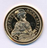 DN "Magyar aranypénzek utánveretben - Apafi Mihály aranydukát 1662" aranyozott Ag emlékére...