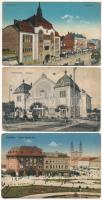 16 db RÉGI Magyarország és külföld város képeslap, vegyes minőségben / 16 pre-1945 town postcards from Hungary and foreign countries, in mixed quality