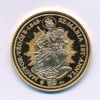 DN "Magyar aranypénzek utánveretben - V. Ferdinánd dukát 1848" aranyozott Ag emlékérem kapszulában, tanúsítvánnyal (5,5g/0.333/25mm) T:PP