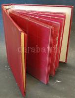 Gyűrűs éremtartó album, 11db albumlappal, elválasztólapokkal, tokkal