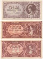 1946. 10.000BP +100.000BP (2x) T:F, pici anyaghiány