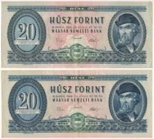 1969. 20Ft (2x) T:F szép papír Adamo F15