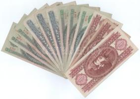 12db-os vegyes forint bankjegy tétel T:F,VG közte szép papírral is