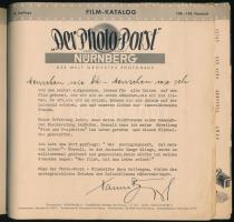 cca 1930-1940 Der Filmhelfer - Der Photo-Porst, Hanns Porst Nürnberg filmvetítő katalógus, a borítón...