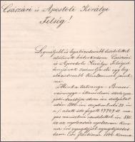 1901 Tatrang (Tărlungeni), Brassó megye, Bartha Károly nyug. állami elemi iskolai igazgató I. Ferenc...