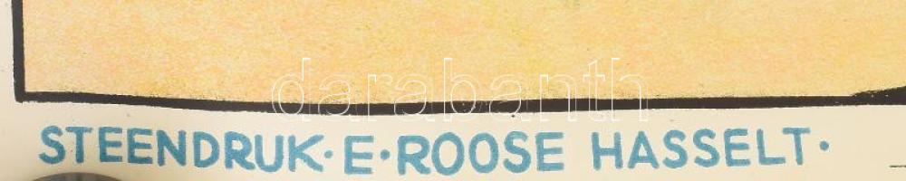 1935 Ernest Roose (1887-1965): Kempo ásványvíz és limonádé, belga reklámplakát, litográfia, felteker...