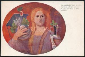 1916 Tábori posta képeslap / Field postcard "K.u.K. Inftr. Regmt. No 25. 22. Feldkompagnie&quot...